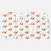 エレガント金ゴールド赤面結婚フローラありがとう フェイバーボックス (見開き)