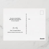 エレガント金ゴールド鑑賞業務 箔シーズンポストカード (裏面)