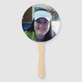 エレガント金ゴールド院生お祝い写真 ハンドファン (裏面)