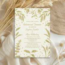 エレガント金ゴールド離れ結婚リハーサル