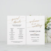 エレガント金ゴールド黒書折りプログラム (スタンド正面)