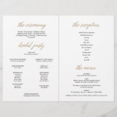 エレガント金ゴールド黒書折りプログラム (裏面)