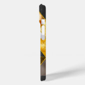 エレガント金ゴールド黒銀幾何三角形 Case-Mate iPhoneケース (裏面 / 左)