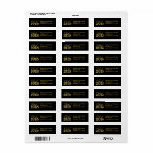 エレガント金ゴールド2018年卒業 ラベル (フルシート)