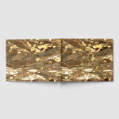 エレガント金ゴールド30周年記念結婚ゲストブック ゲストブック (全面)