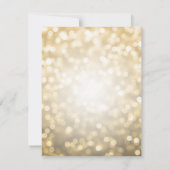 エレガント金ゴールド30歳の誕生日パーティー 招待状 (裏面)