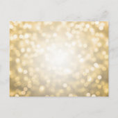 エレガント金ゴールド30歳誕生日パーティの招待状 インビテーションポストカード (裏面)