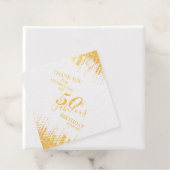 エレガント金ゴールド50と素晴らしい誕生日ホイ実在ル・ファボ フェイバータグ (箱)