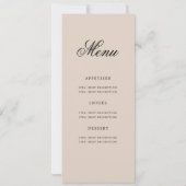 エレガント金ゴールド50誕生日プログラムメニューシャンパン 招待状 (裏面)