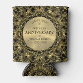 エレガント金ゴールド50金ゴールド結婚記念日 缶クーラー (正面)