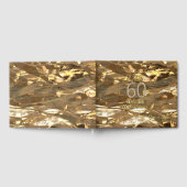 エレガント金ゴールド60周年記念結婚ゲストブック ゲストブック (全面)