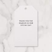 エレガント金ゴールド |ありがとうございます ギフトタグ (裏面)