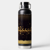 エレガント金ゴールド ウォーターボトル (背面)