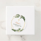 エレガント金ゴールド&グリーン植物確認 フェイバータグ (インサイチュ)