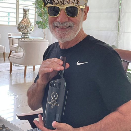 エレガント金ゴールド&シルバーローレルリース ワインラベル