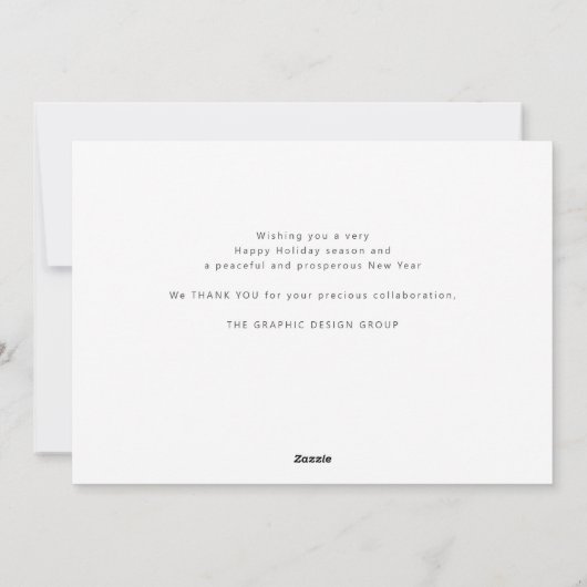 エレガント金ゴールド・スクリプトのビジネス・ロ企業のゴ シーズンカード (裏面)