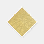 エレガント金ゴールド スタンダードカクテルナプキン (角)