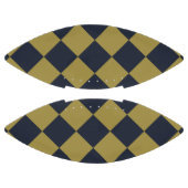 エレガント金ゴールド&ネイビーブルーダイヤモンドパターン アメリカンフットボール (パネル)