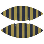 エレガント金ゴールド&ネイビーブルー垂直ストライプ アメリカンフットボール (パネル)