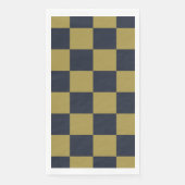 エレガント金ゴールド&ネイビー市松模様にル型 (正面)