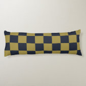 エレガント金ゴールド&ネイビー市松模様にル型 ボディピロー (裏面)