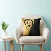 エレガント金ゴールド&ブラックアートデザインホームデコール クッション (椅子)