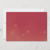 エレガント金ゴールド&ブラック卒業 招待状 (裏面)