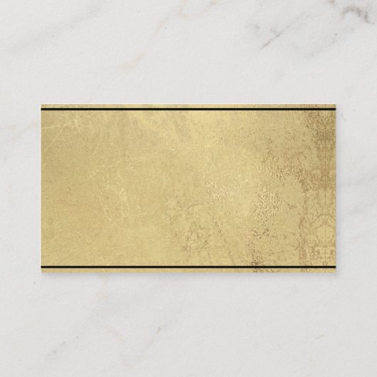 エレガント金ゴールド・ブラック・ウェディング・レセプション エンクロージャーカード (裏面)