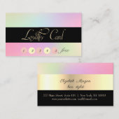 エレガント金ゴールド、ホログラフィックロイヤリティカード ロイヤリティカード (正面/裏面)