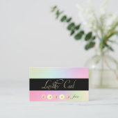 エレガント金ゴールド、ホログラフィックロイヤリティカード ロイヤリティカード (スタンド正面)