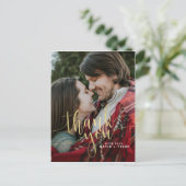 エレガント金ゴールド ポストカード (スタンド正面)