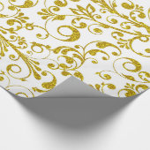 エレガント金ゴールド ラッピングペーパー (角)