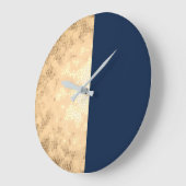 エレガント金ゴールド ラージ壁時計 (傾斜)