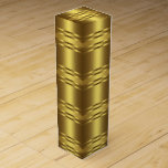 エレガント金ゴールド ワインギフトボックス<br><div class="desc">美しい金ゴールドワインボックス。文字を好みのフォントスタイルに追加したり、リボンや弓などの装飾をこの金ゴールドワインボックスにエレガント追加できる。</div>