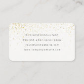 エレガント金ゴールド 名刺 (裏面)