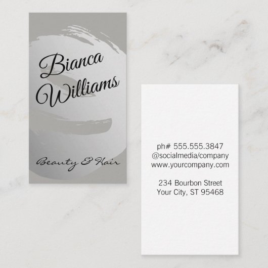 エレガント金ゴールド 名刺 (正面/裏面)