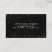 エレガント金ゴールド 名刺 (裏面)