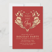 エレガント金ゴールド 招待状 (正面)