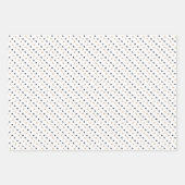 エレガント金ゴールド、白黒クリスマモダンス ラッピングペーパーシート (正面3)