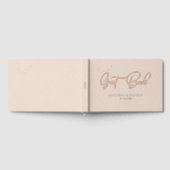 エレガント金ゴールド – 銅 – 銀 – 箔結婚の ゲストブック (全面)