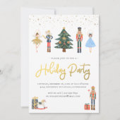 エレガント金ゴールド | Nutcrackerクリスマスホリデーパーティー (正面)