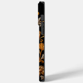 エレガント金ゴールドBフローラ装飾付き Case-Mate iPhoneケース (裏面 / 左)