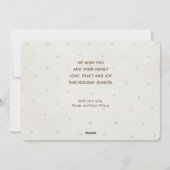 エレガント金ゴールドJOYFUL数々の Photo シーズンカード (裏面)