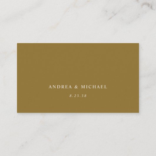 エレガント金ゴールドRSVP QRコード結婚の返信 エンクロージャーカード (裏面)