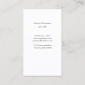 エレガント金フェイク箔ストライプの薄モダンピンク 名刺 (裏面)