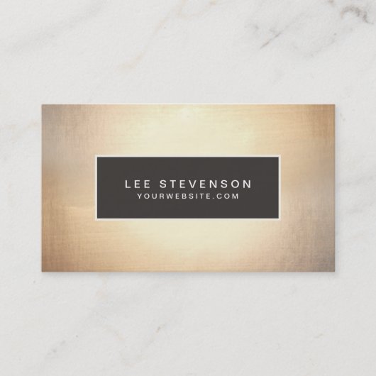 エレガント金フェイク箔ラグジュアリーヴィンテージ 名刺 (正面)