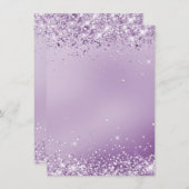 エレガント金空白の属紫色のノートカード4.5 x 6.2" (正面/裏面)