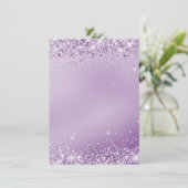 エレガント金空白の属紫色のノートカード4.5 x 6.2" (スタンド正面)