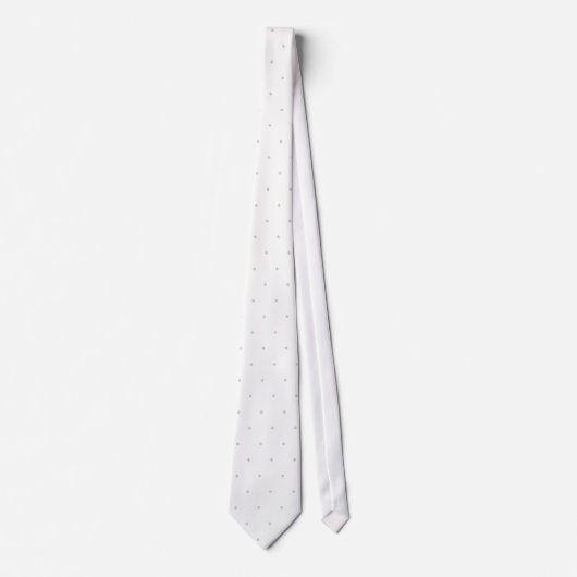 エレガント銀きらびやかなクリスマスの雪 ネクタイ (正面)