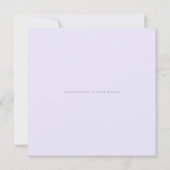 エレガント銀フェイク箔緑結婚花 招待状 (裏面)